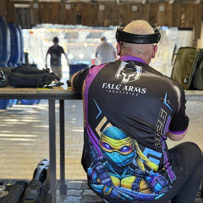Maillot de tir sublimé porté en compétition, visuel intégral